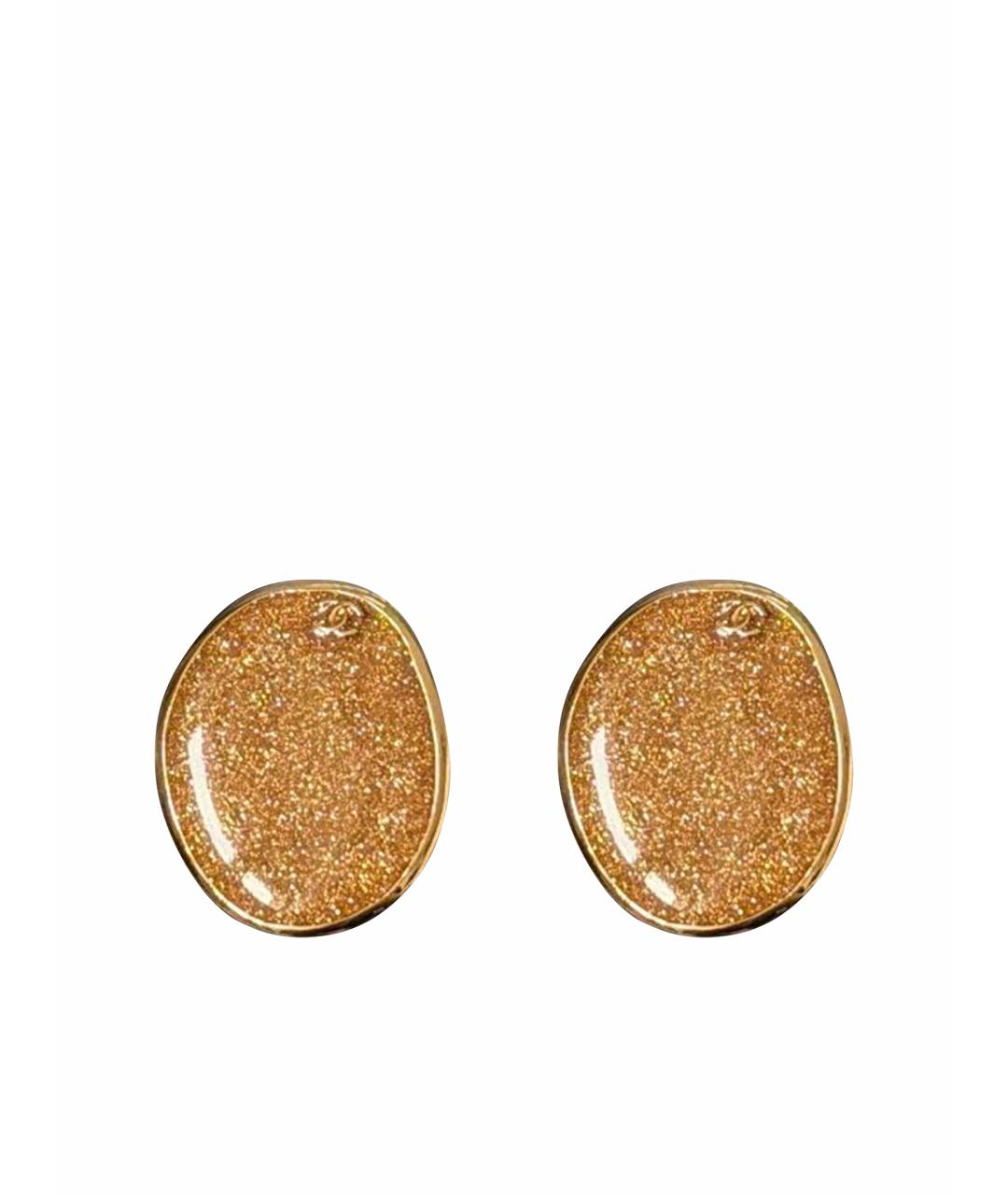 CHANEL Золотые серьги, фото 1