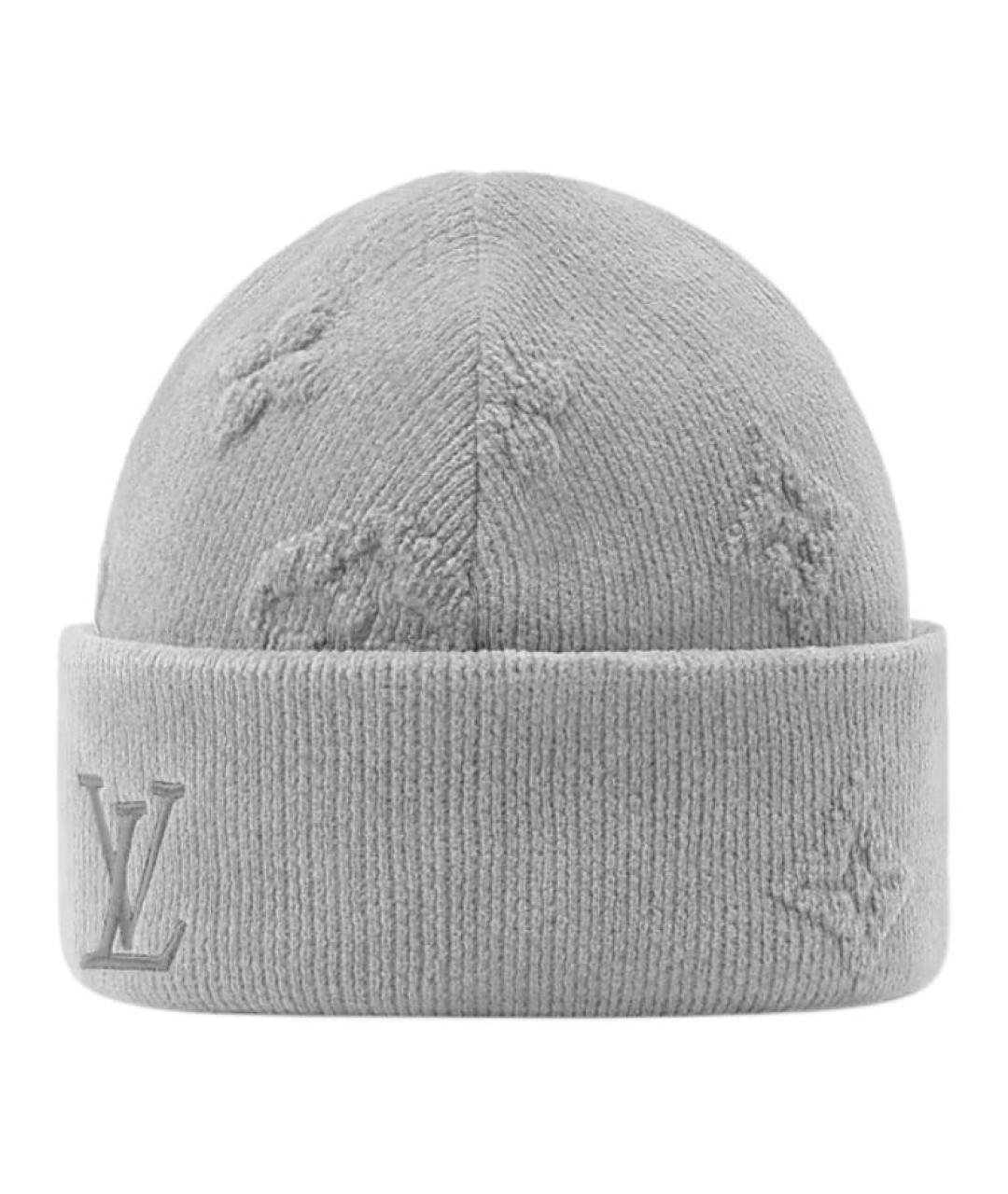 LOUIS VUITTON Серая хлопковая шапка, фото 1
