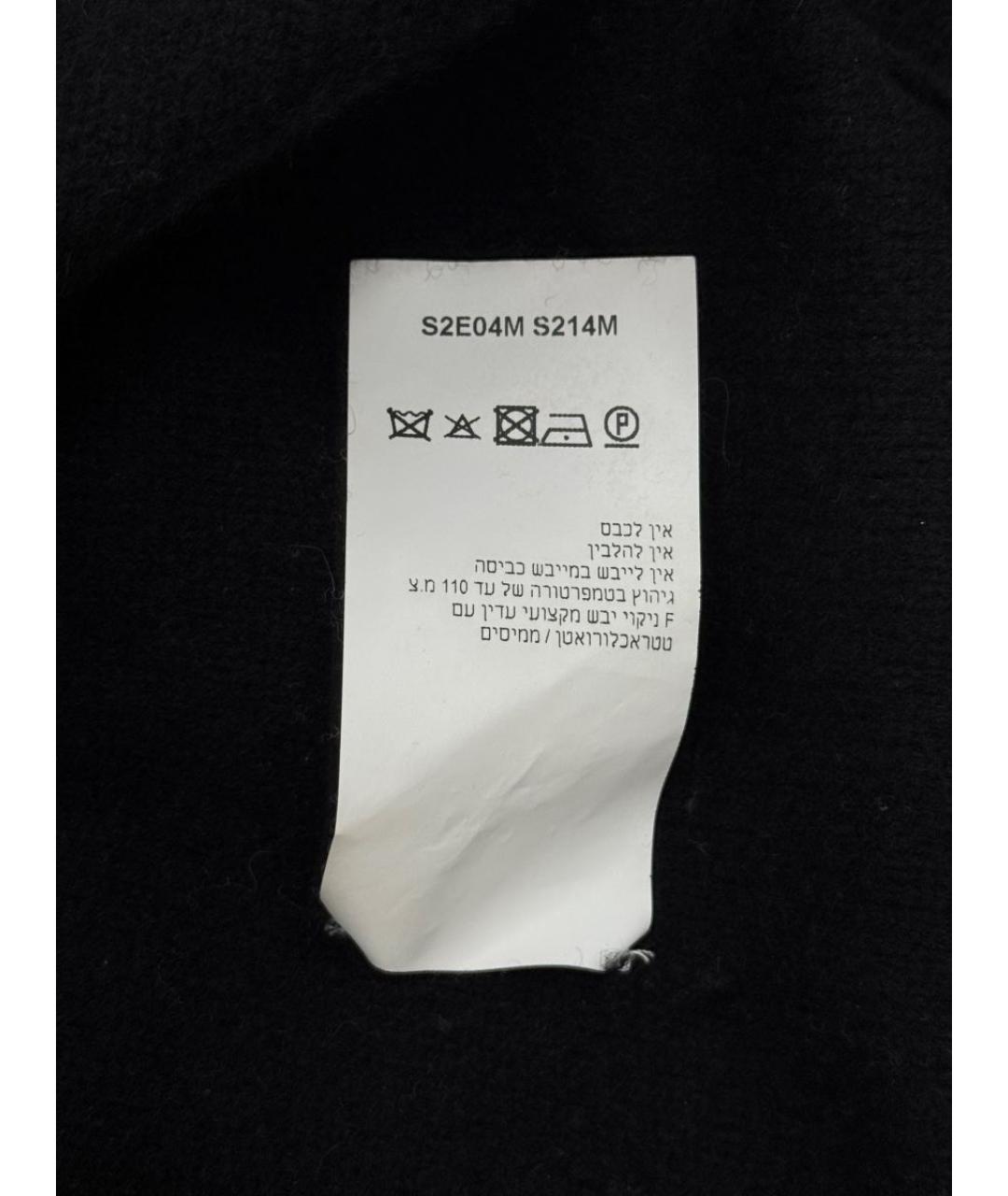 EMPORIO ARMANI Черный шерстяной кардиган, фото 6
