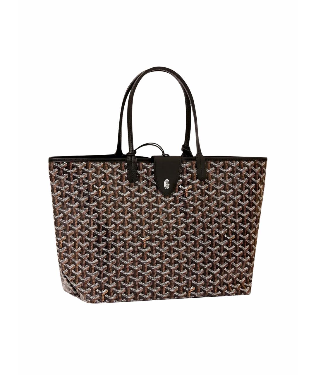GOYARD Черная сумка тоут из канвы, фото 1