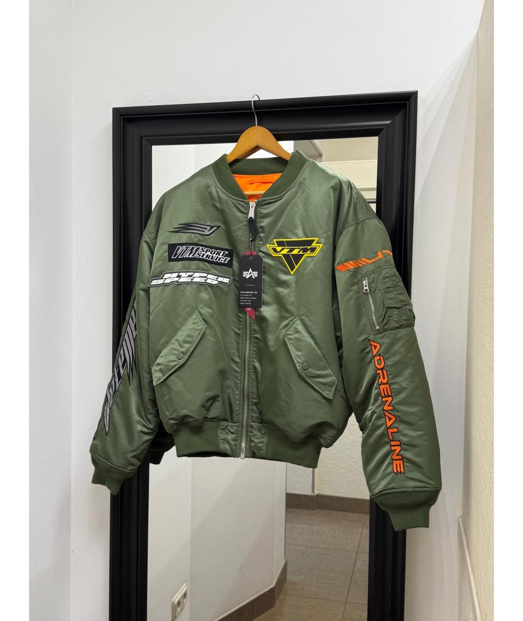 VETEMENTS Хаки нейлоновая куртка, фото 11