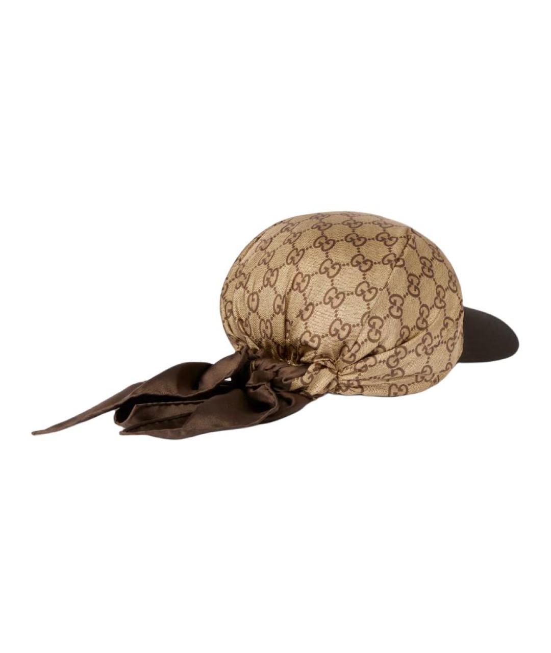 GUCCI Коричневая хлопковая кепка, фото 3