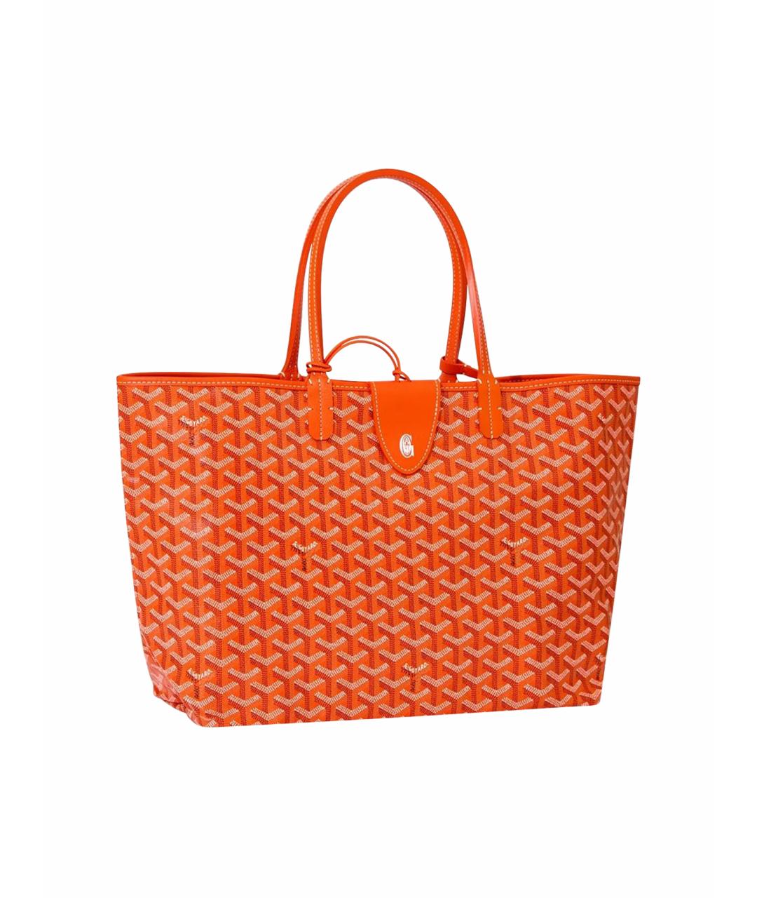 GOYARD Оранжевая сумка тоут из канвы, фото 1