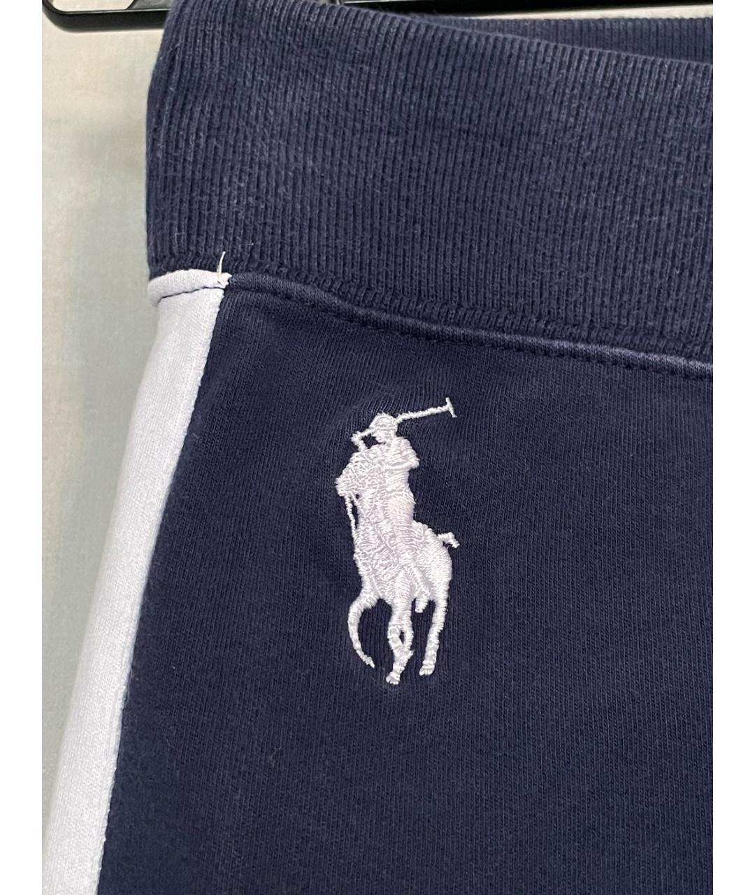 RALPH LAUREN Темно-синие хлопковые спортивные брюки и шорты, фото 3