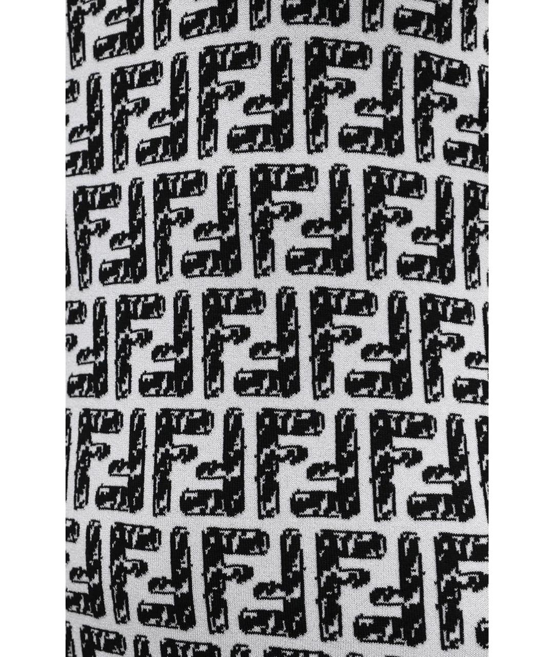 FENDI Серое хлопковое повседневное платье, фото 8