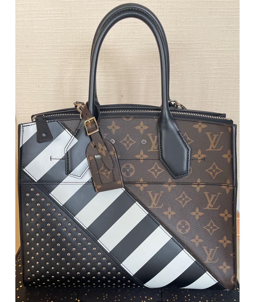 LOUIS VUITTON Кожаная сумка с короткими ручками, фото 3
