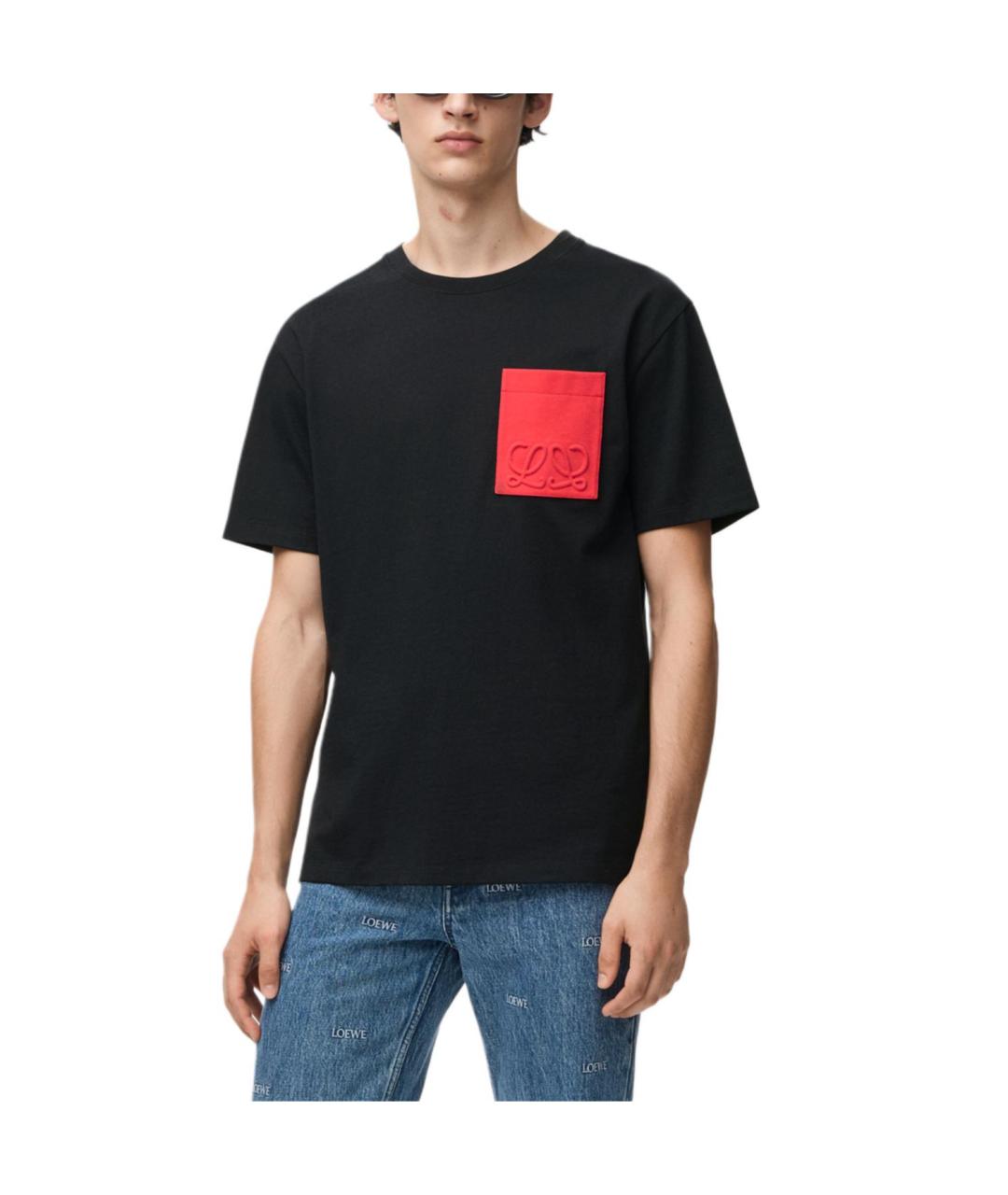 LOEWE Черная футболка, фото 4