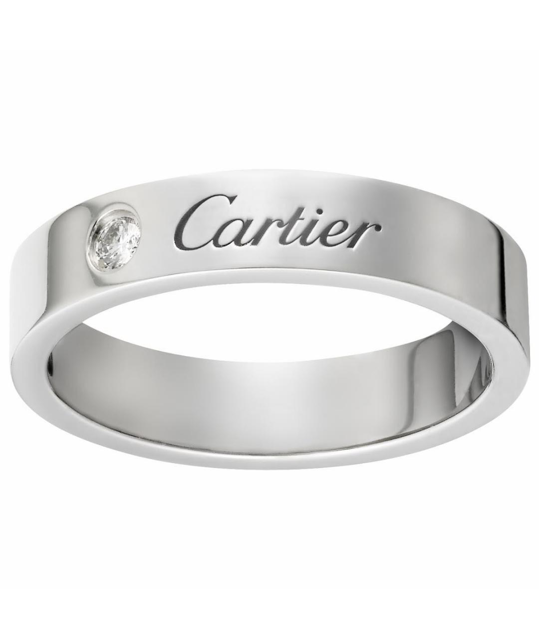 CARTIER Серебряное платиновое кольцо, фото 6