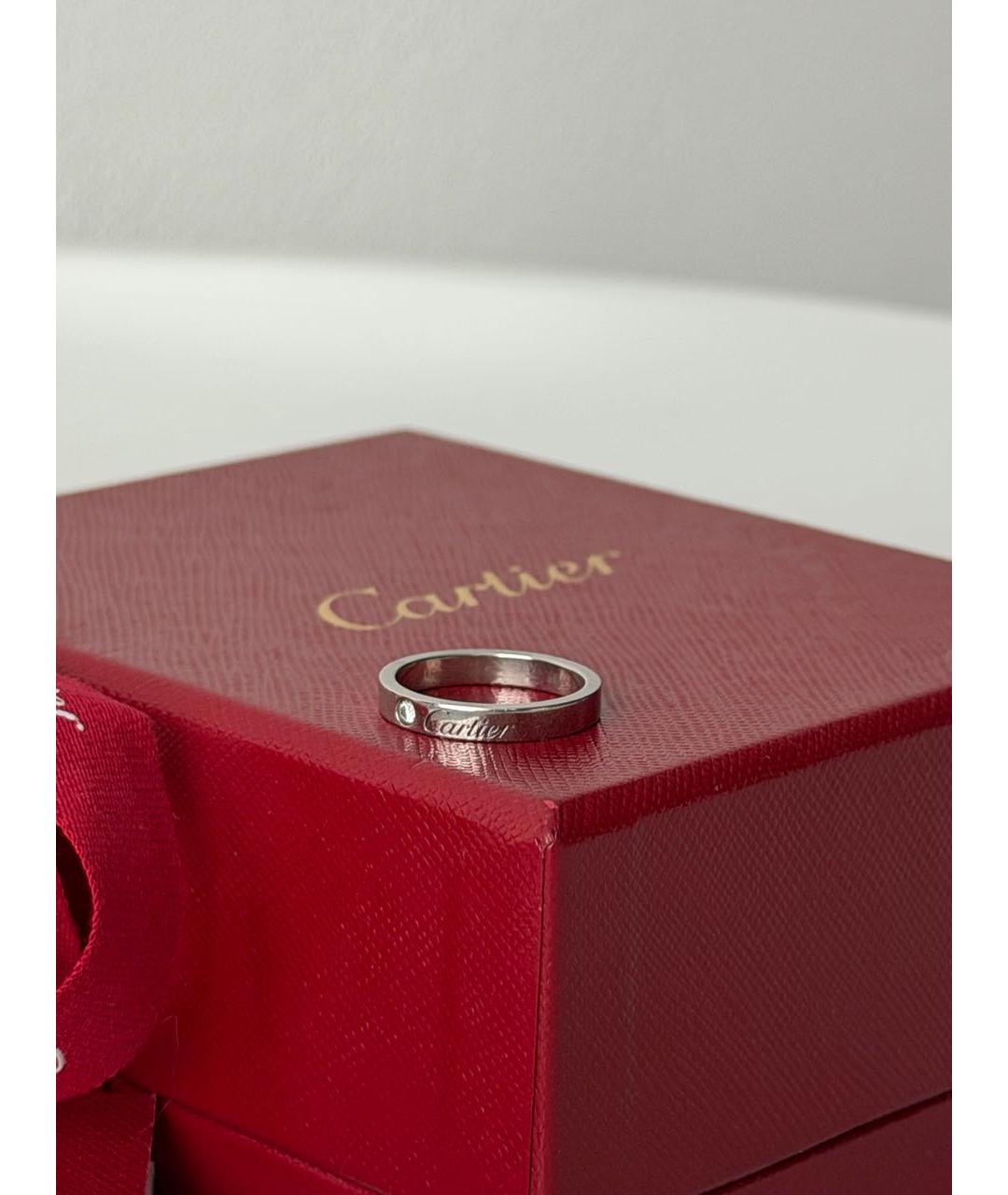 CARTIER Серебряное платиновое кольцо, фото 5