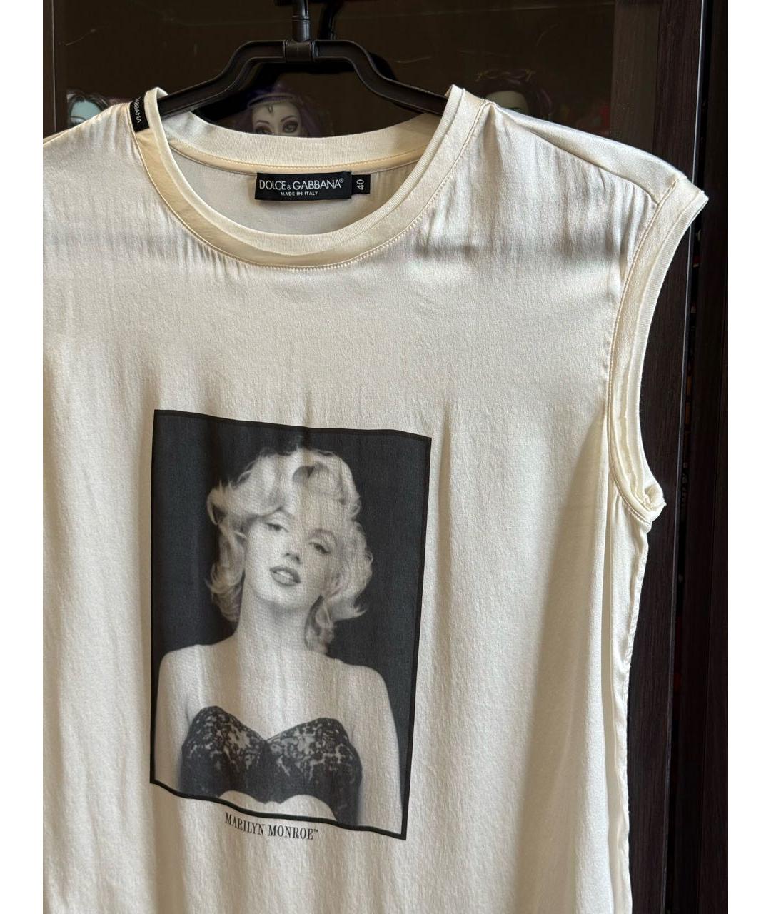 DOLCE&GABBANA Шелковая майка, фото 2