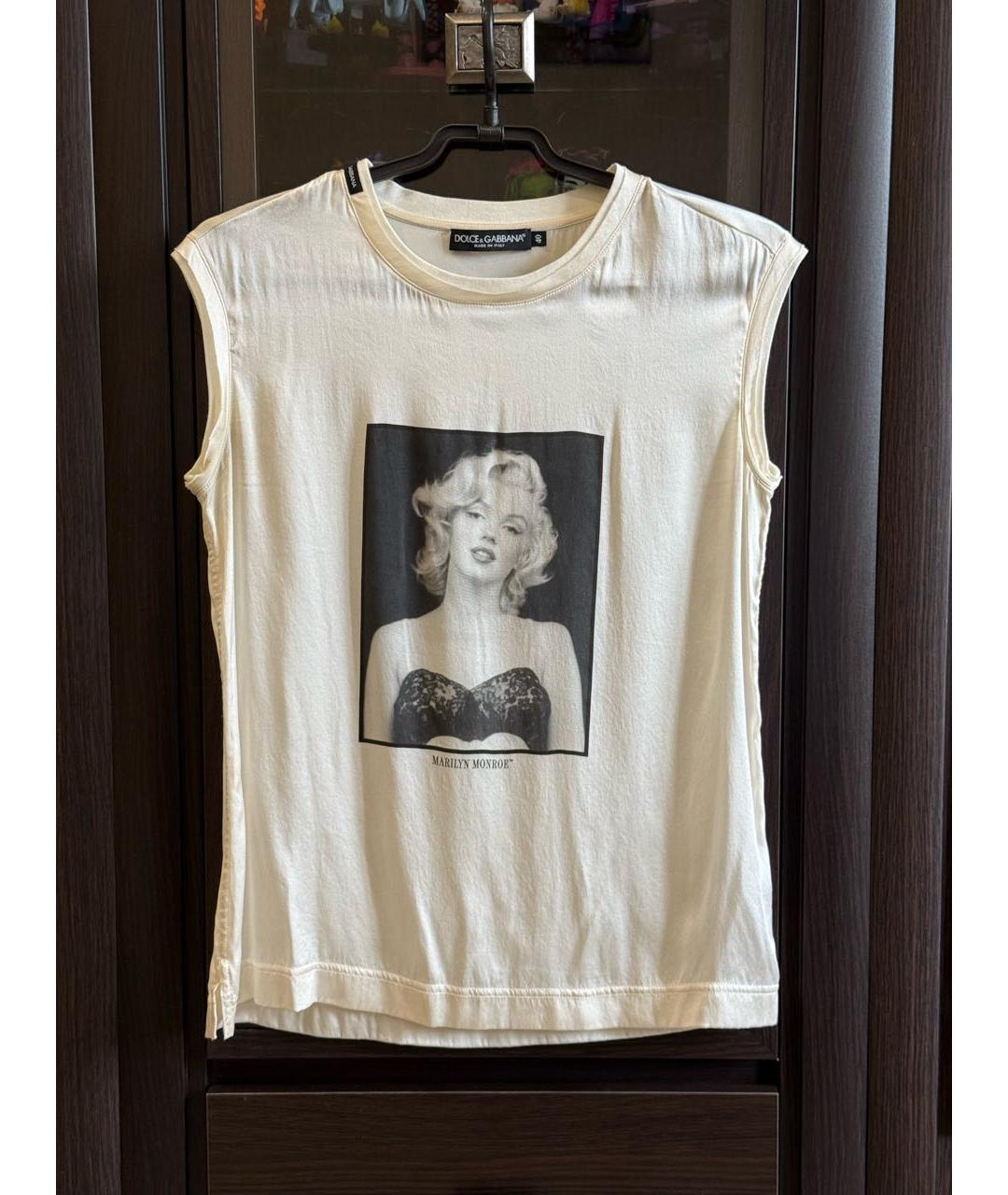 DOLCE&GABBANA Шелковая майка, фото 8