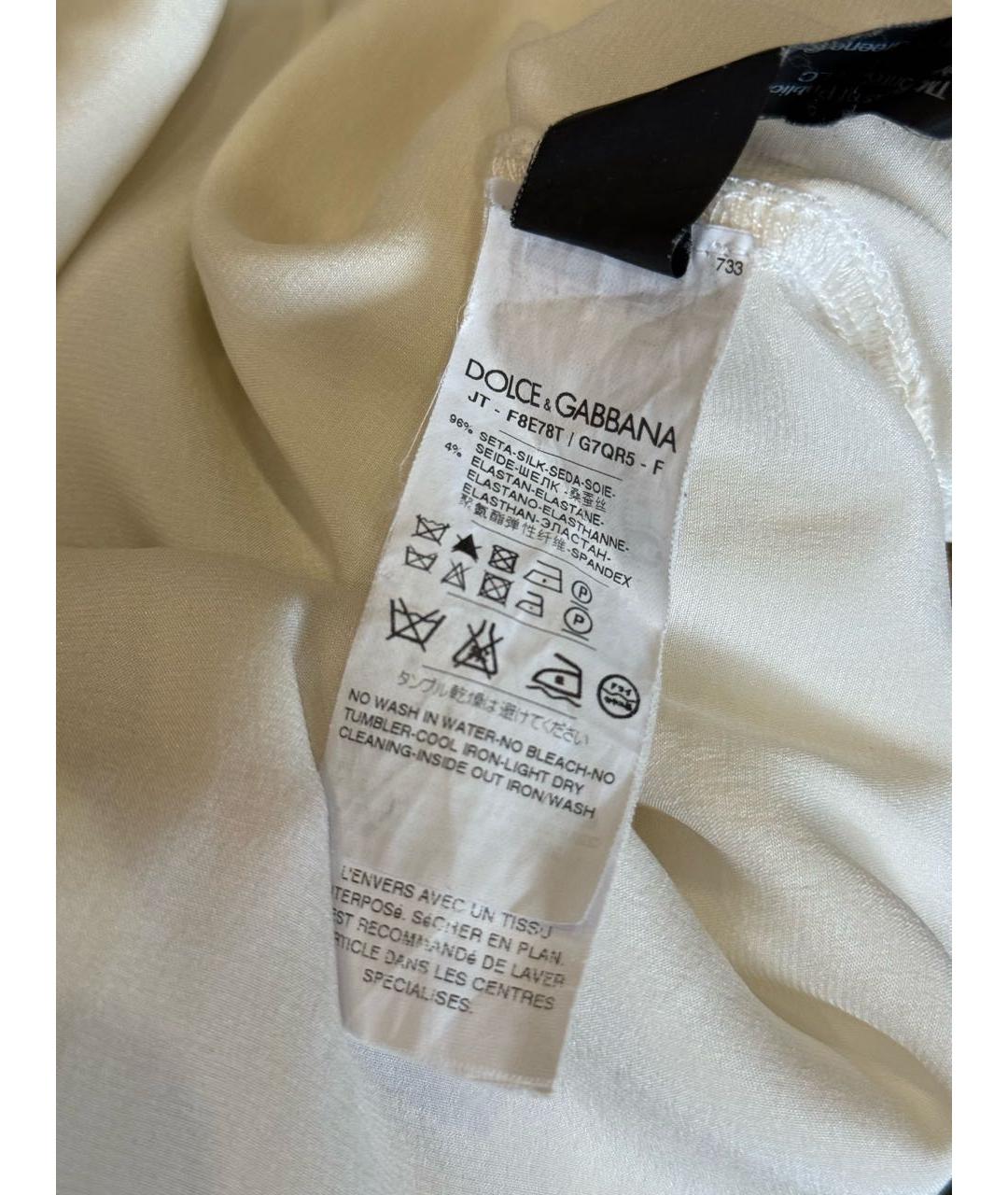 DOLCE&GABBANA Шелковая майка, фото 6