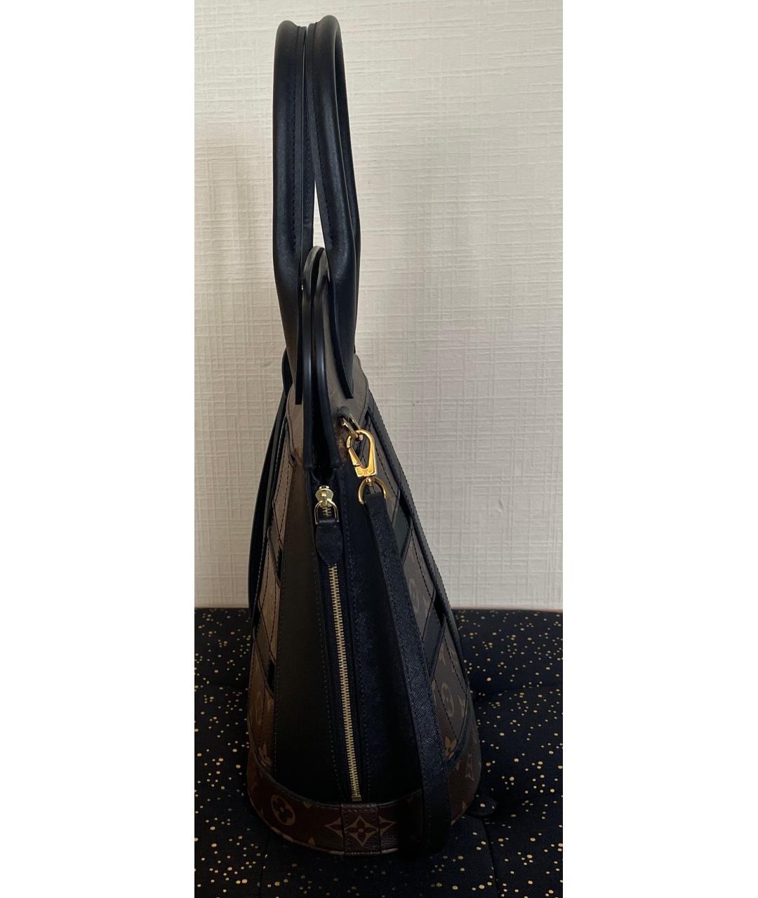 LOUIS VUITTON Коричневая сумка с короткими ручками из канвы, фото 2