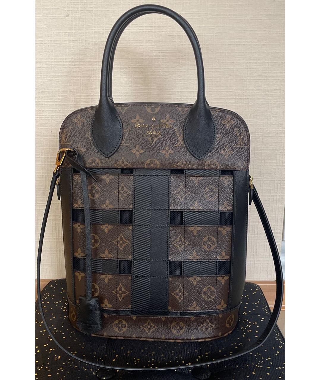 LOUIS VUITTON Коричневая сумка с короткими ручками из канвы, фото 7