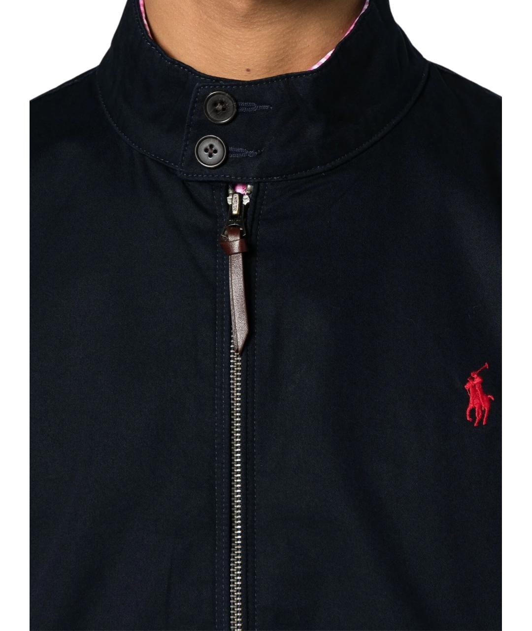 POLO RALPH LAUREN Темно-синяя хлопковая куртка, фото 4