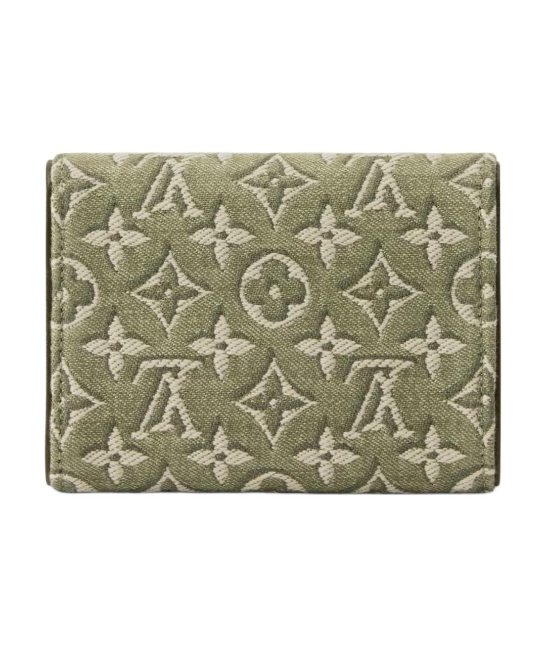 LOUIS VUITTON Зеленый кошелек, фото 3