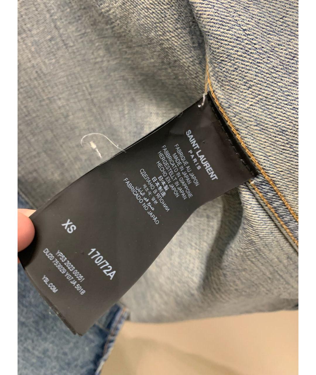SAINT LAURENT Голубая деним рубашка, фото 5