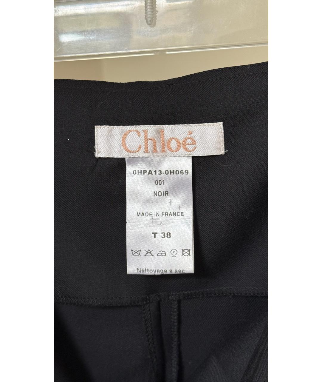 CHLOE Черные прямые брюки, фото 5