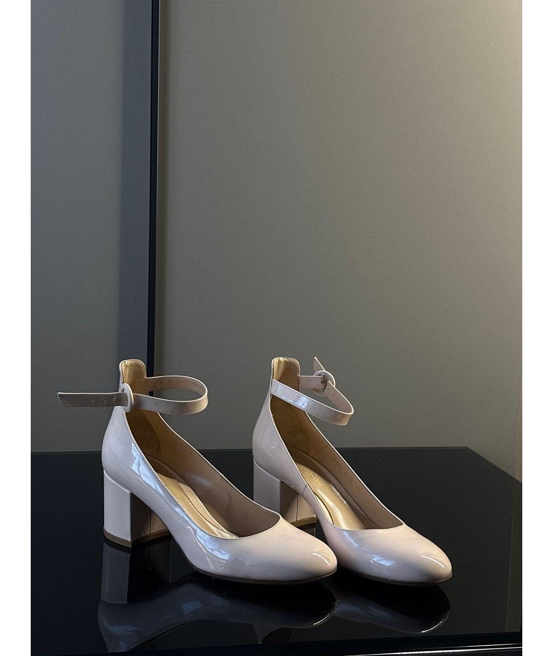 SERGIO ROSSI Розовые кожаные туфли, фото 2