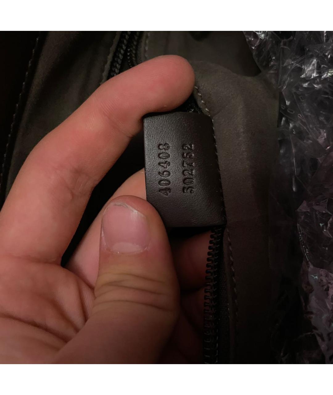GUCCI Бежевая барсетка из канвы, фото 3