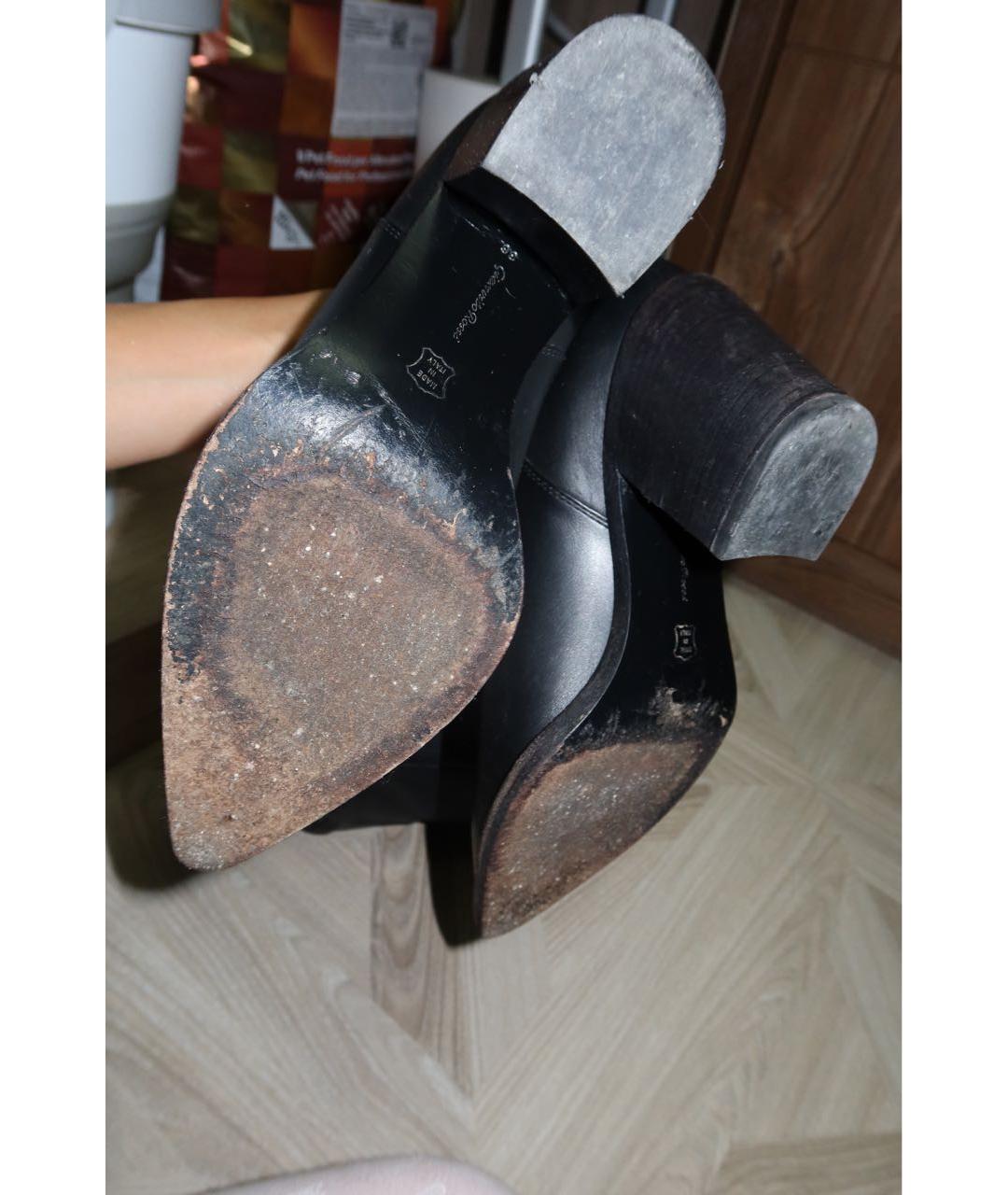 CASADEI Черные кожаные ботфорты, фото 4