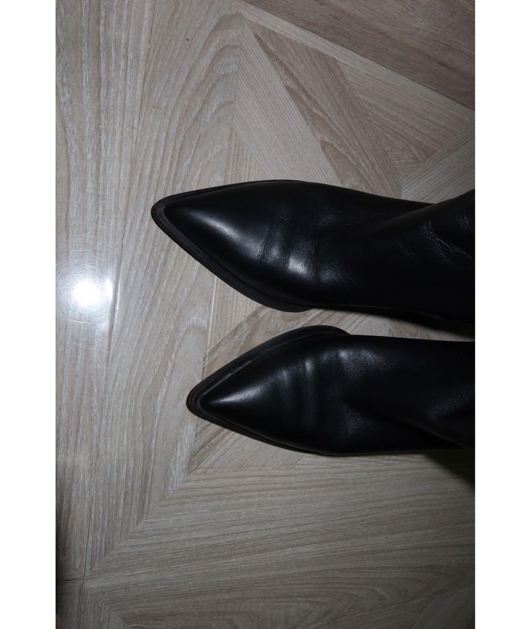 CASADEI Черные кожаные ботфорты, фото 2