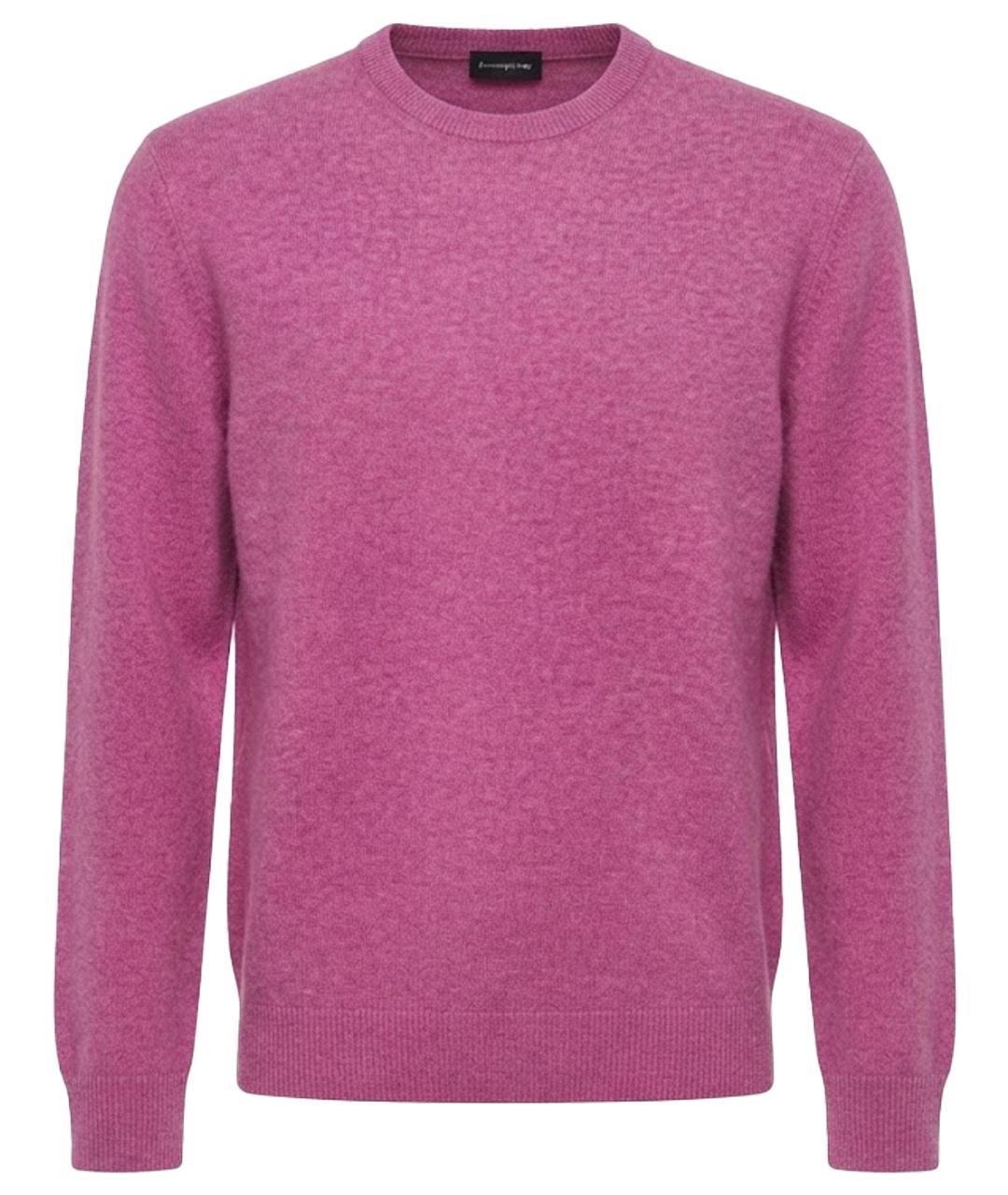 ERMENEGILDO ZEGNA XXX Розовый шерстяной джемпер / свитер, фото 1