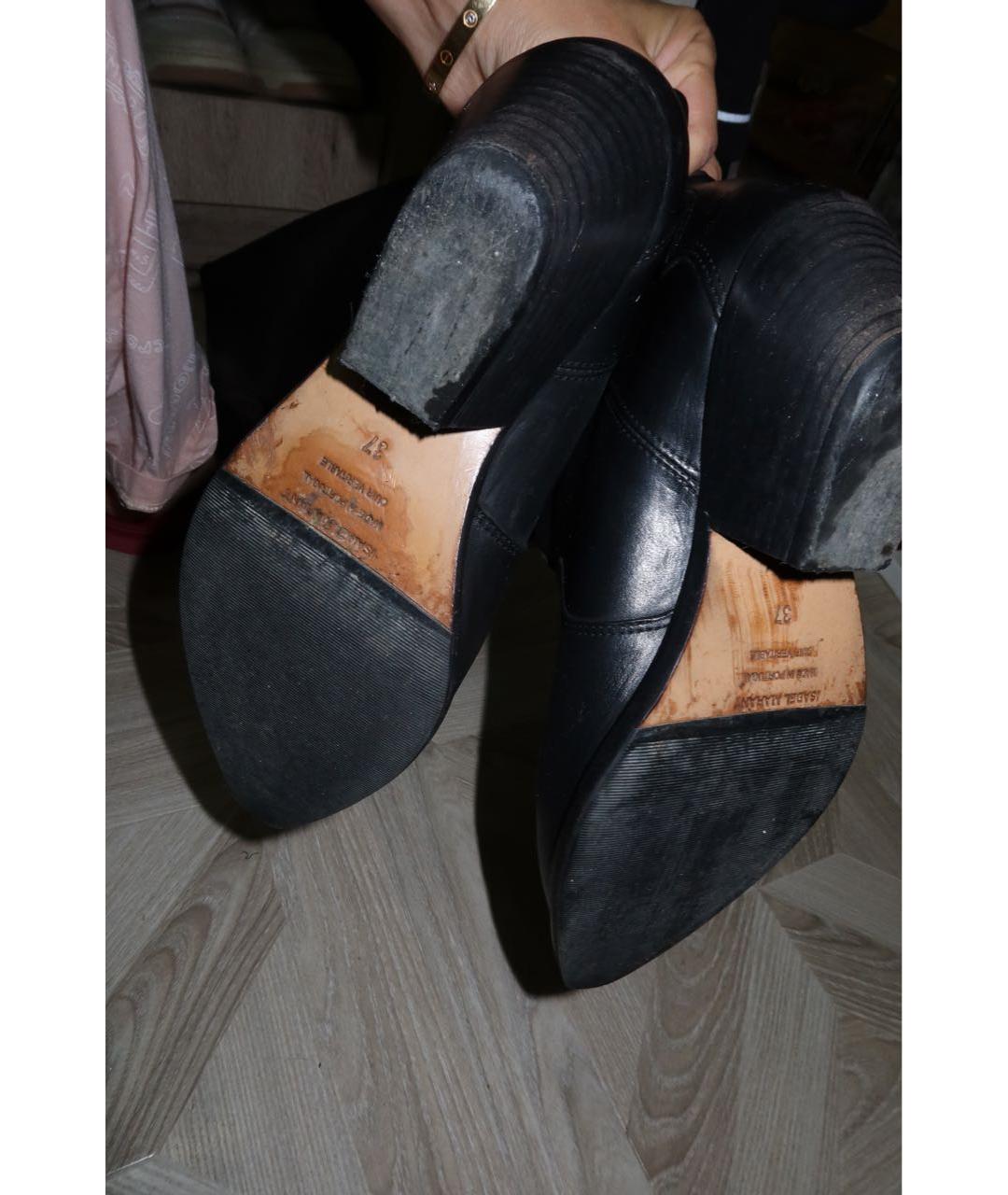 ISABEL MARANT Черные кожаные сапоги, фото 4