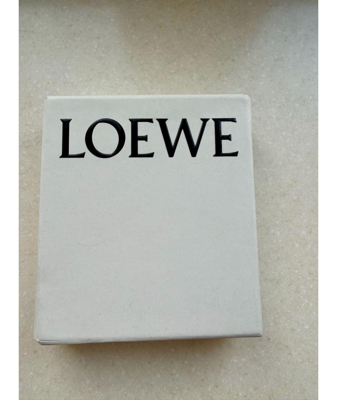 LOEWE Черный кожаный браслет, фото 5