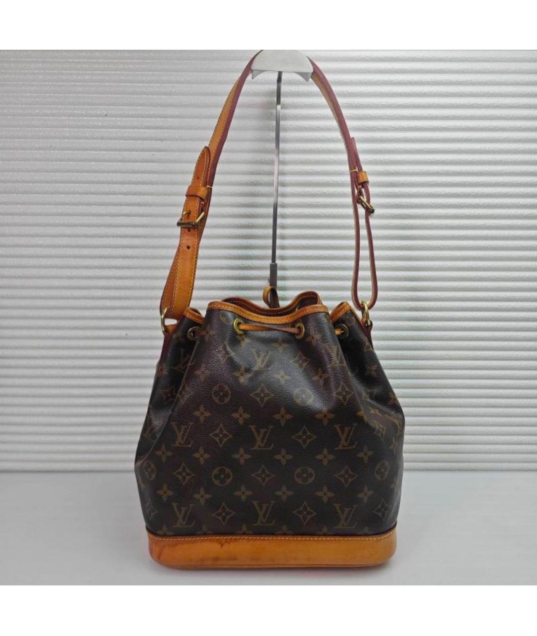 LOUIS VUITTON Коричневая сумка с короткими ручками из канвы, фото 3