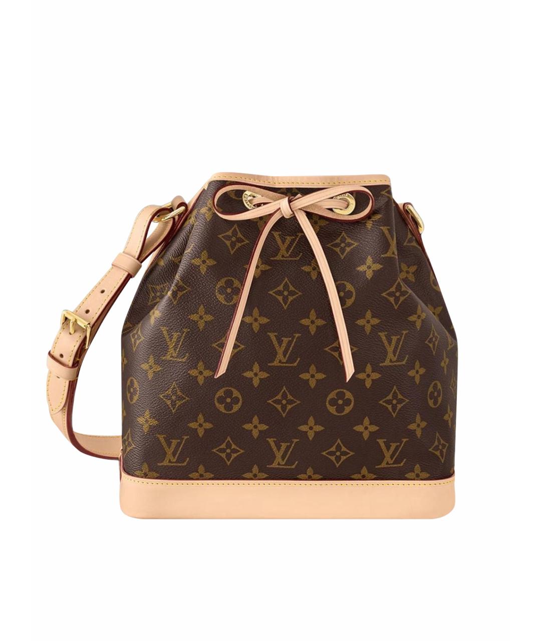 LOUIS VUITTON Коричневая сумка с короткими ручками из канвы, фото 1