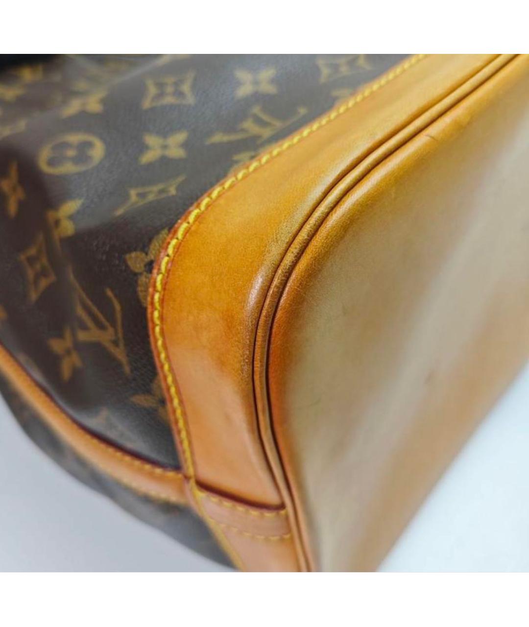 LOUIS VUITTON Коричневая сумка с короткими ручками из канвы, фото 7