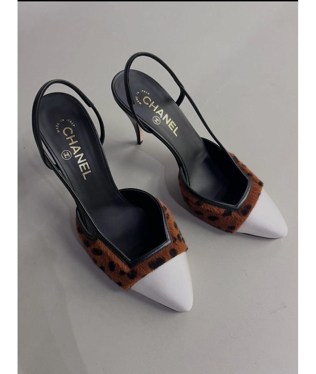 CHANEL Мульти кожаные туфли, фото 2