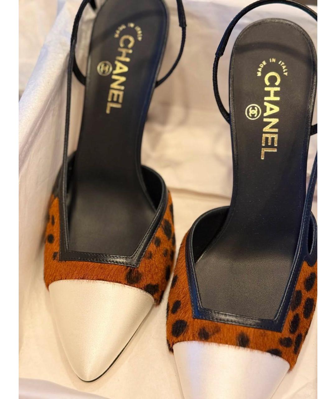 CHANEL Мульти кожаные туфли, фото 3