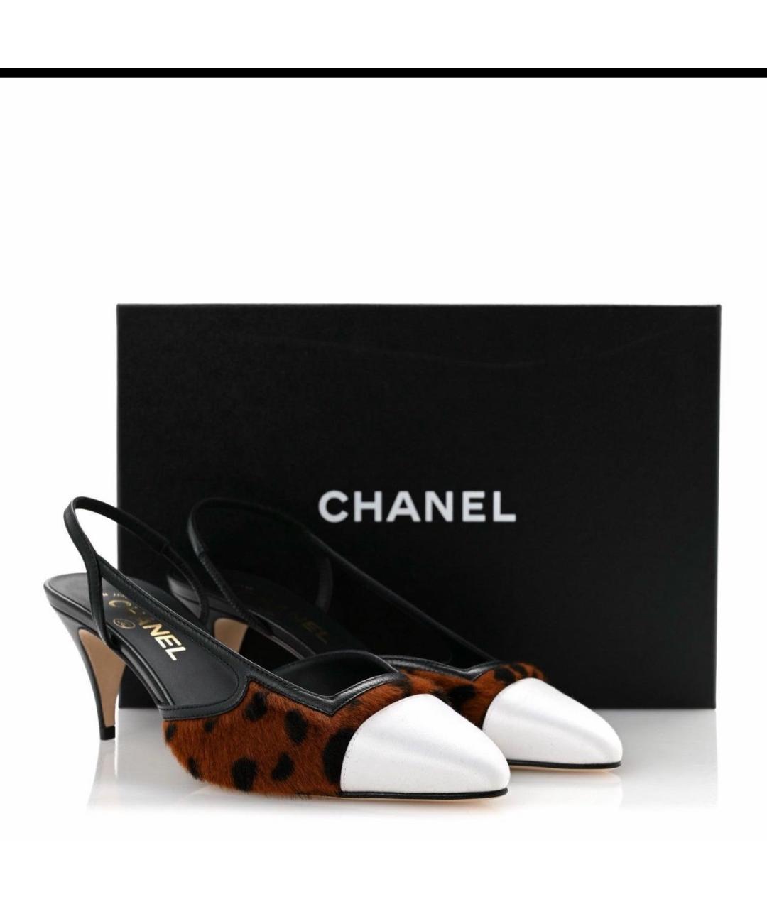 CHANEL Мульти кожаные туфли, фото 4