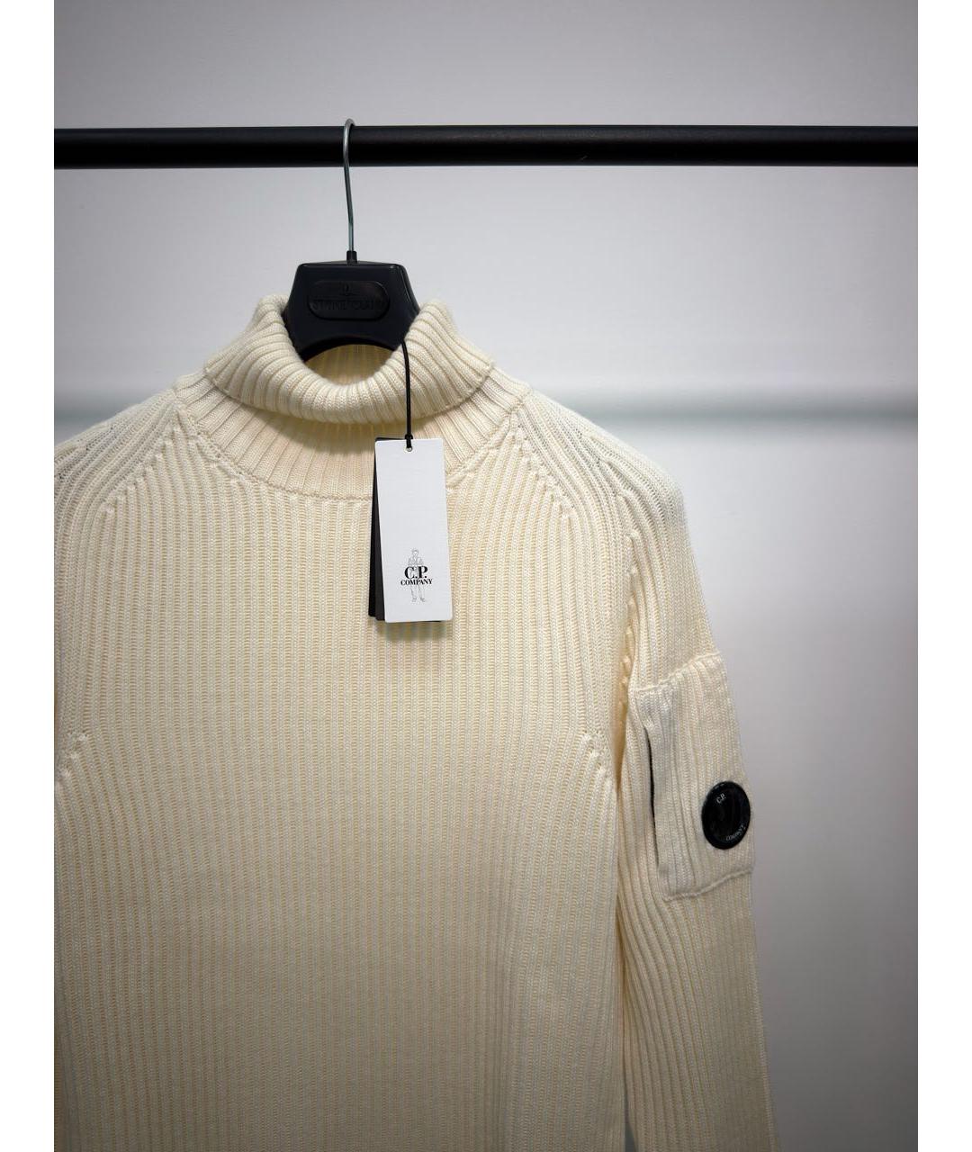 CP COMPANY Бежевая шерстяная водолазка, фото 2