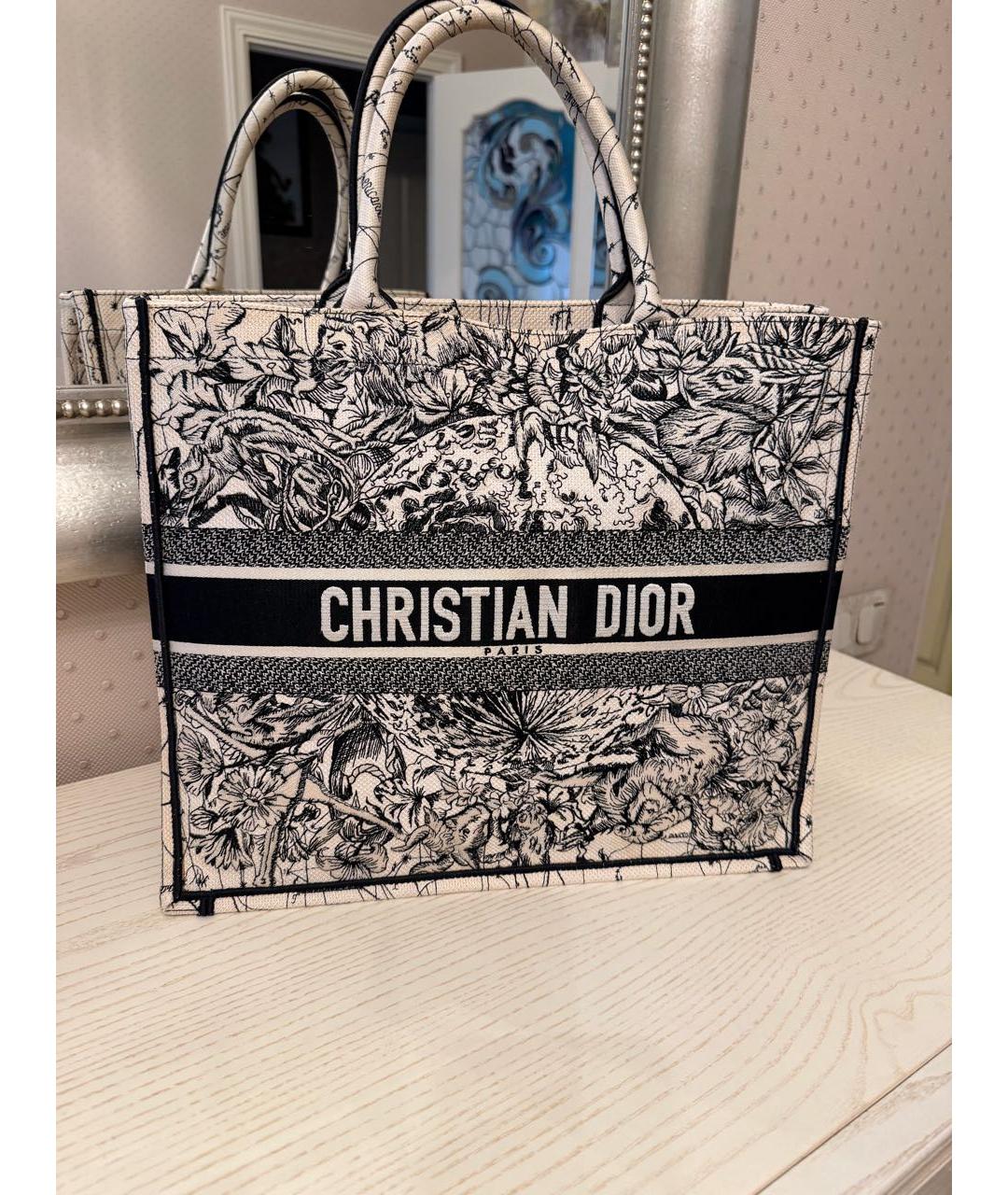 CHRISTIAN DIOR Тканевая сумка тоут, фото 9