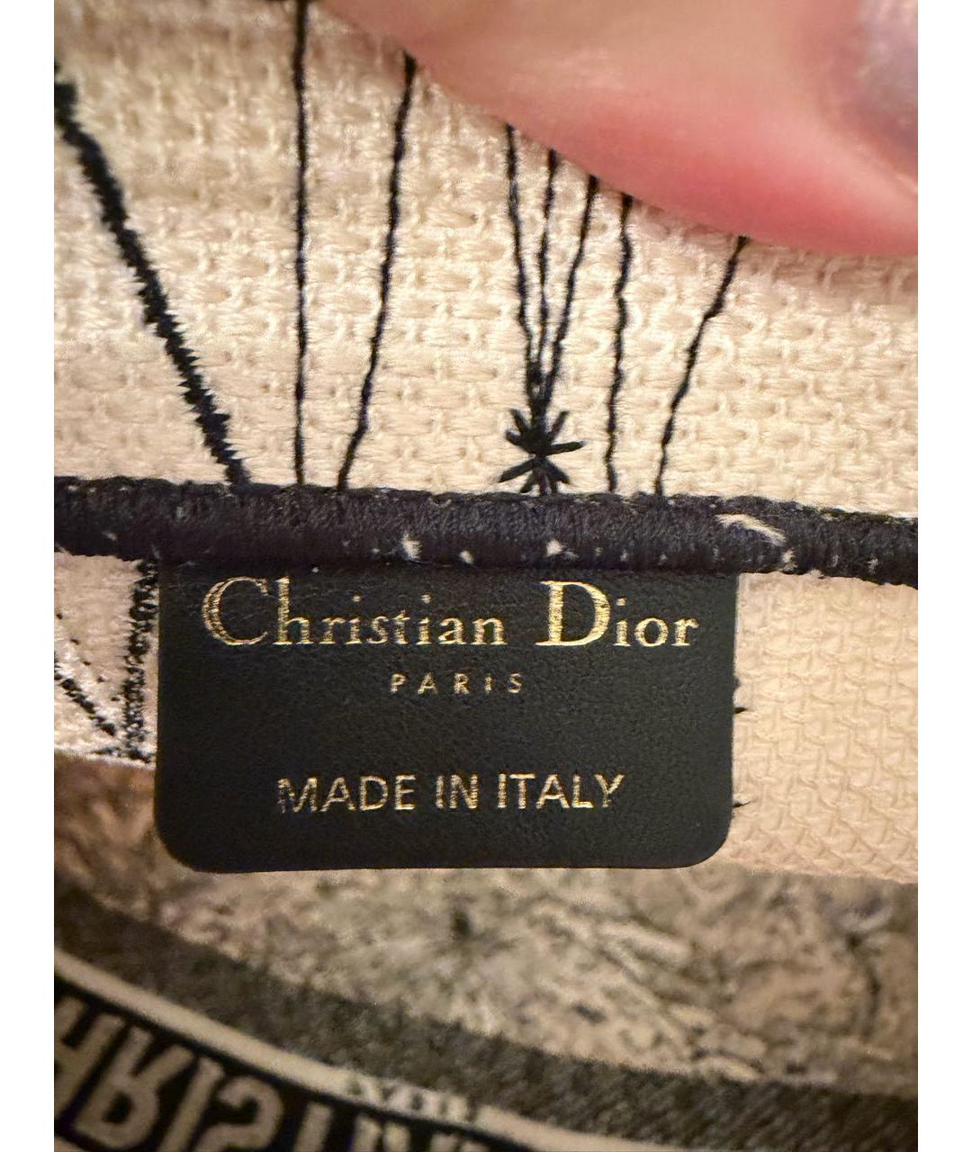 CHRISTIAN DIOR Тканевая сумка тоут, фото 8