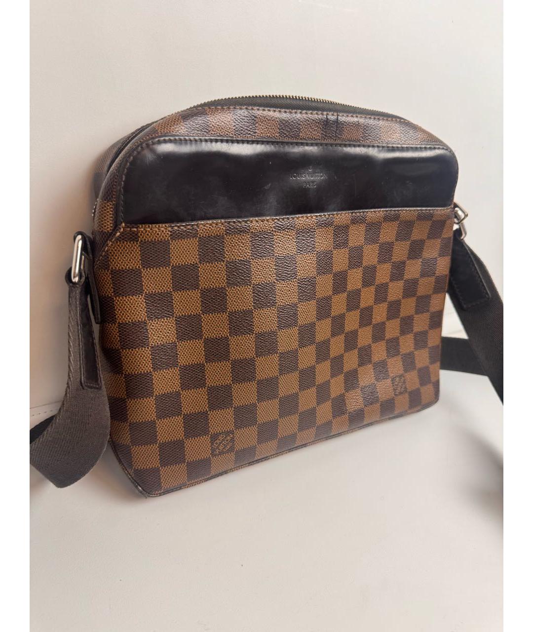 LOUIS VUITTON Коричневая сумка на плечо из канвы, фото 2