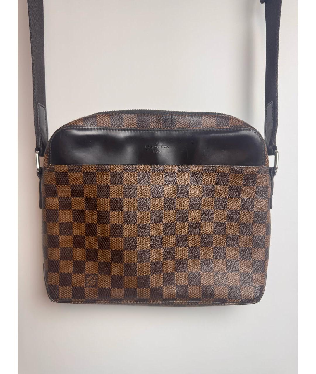 LOUIS VUITTON Коричневая сумка на плечо из канвы, фото 8