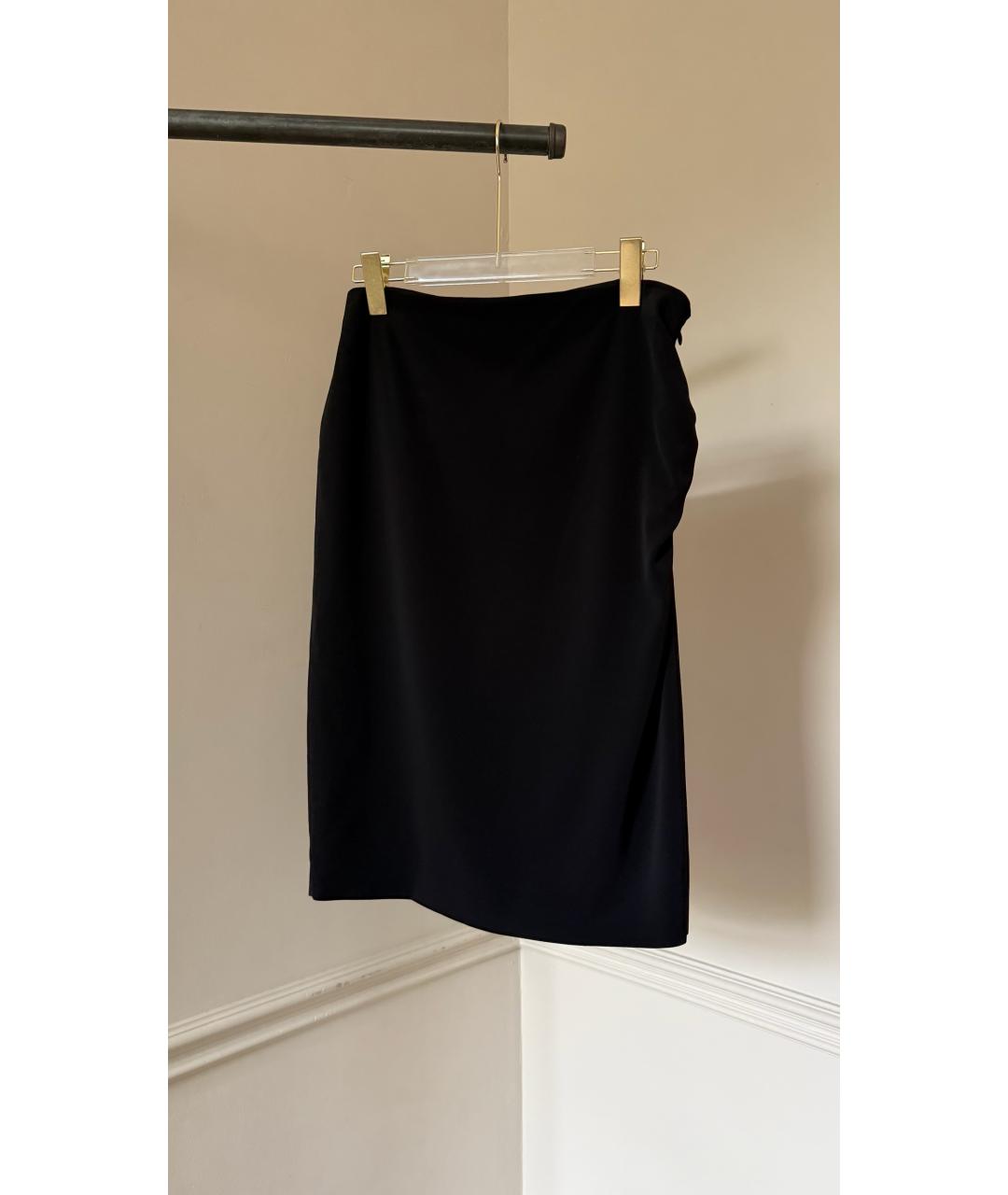 BALENCIAGA Черная юбка миди, фото 7
