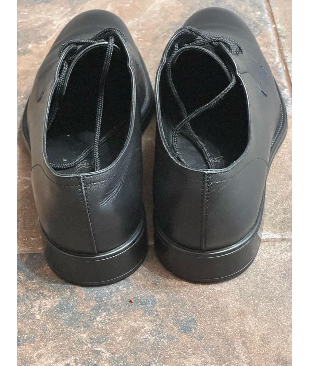 TOD'S Черные кожаные туфли, фото 4