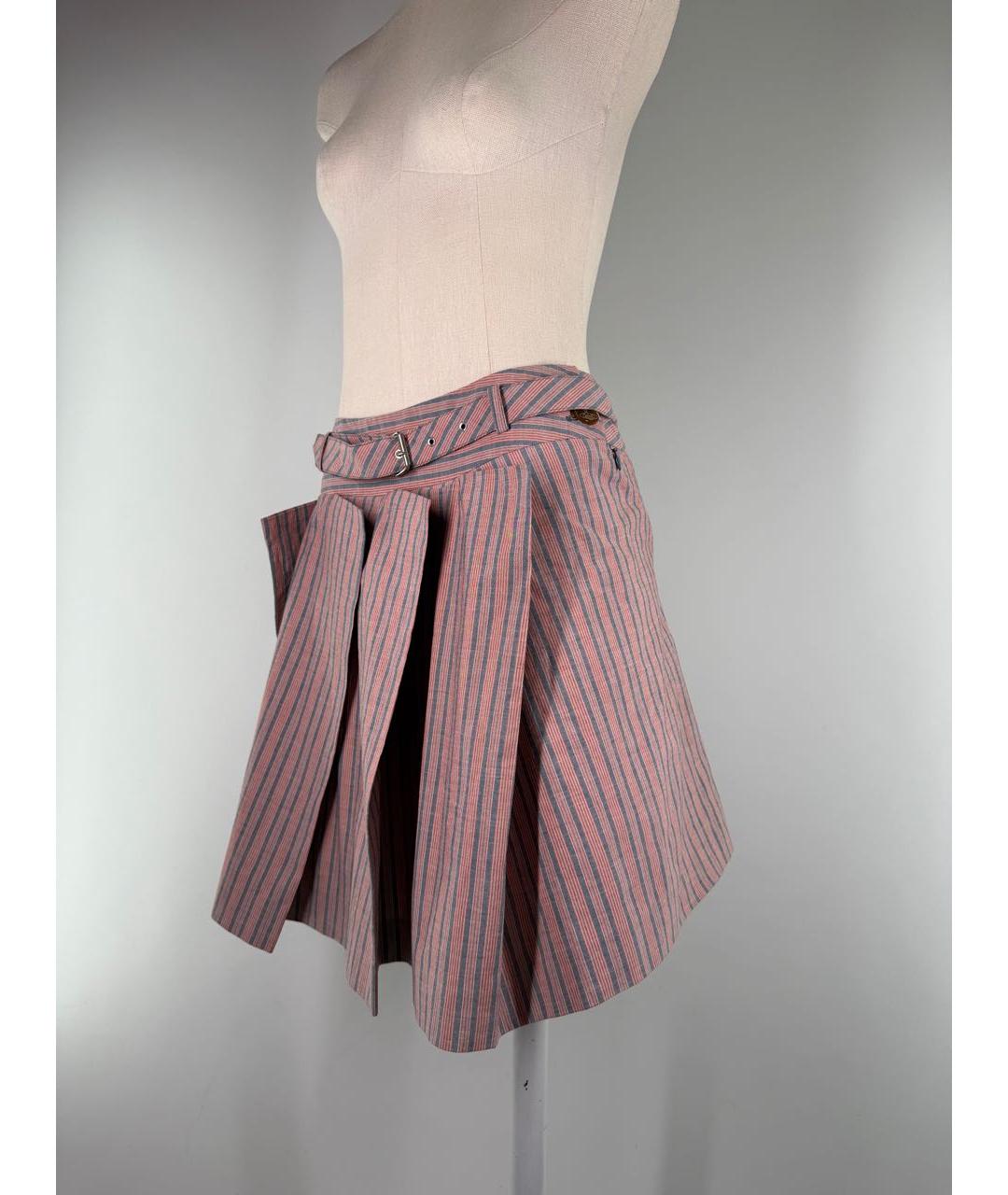 VIVIENNE WESTWOOD Мульти хлопковая юбка мини, фото 2