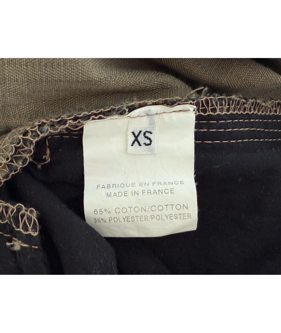 BALMAIN Зеленые хлопко-эластановые брюки чинос, фото 3