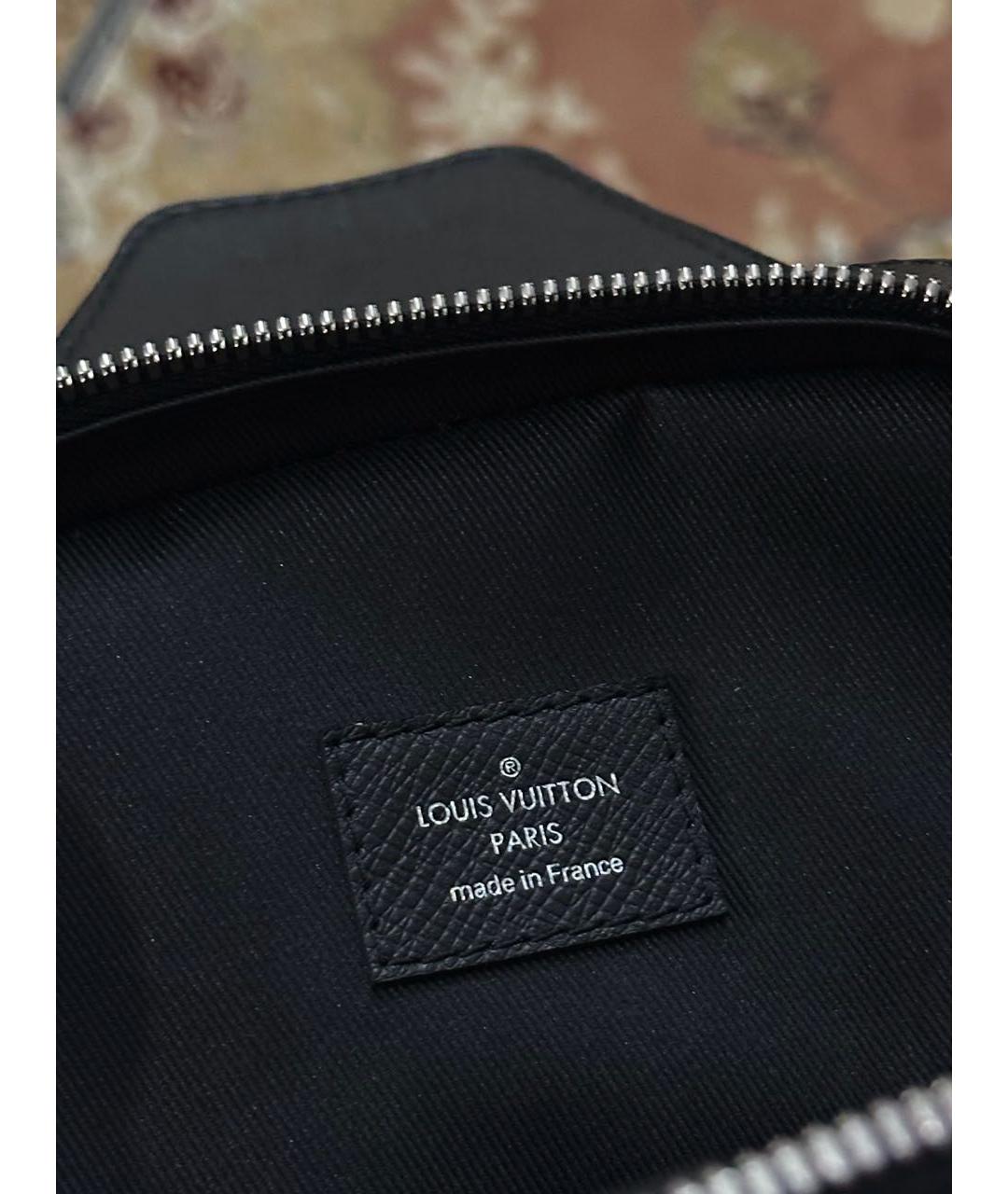 LOUIS VUITTON Черная барсетка, фото 7