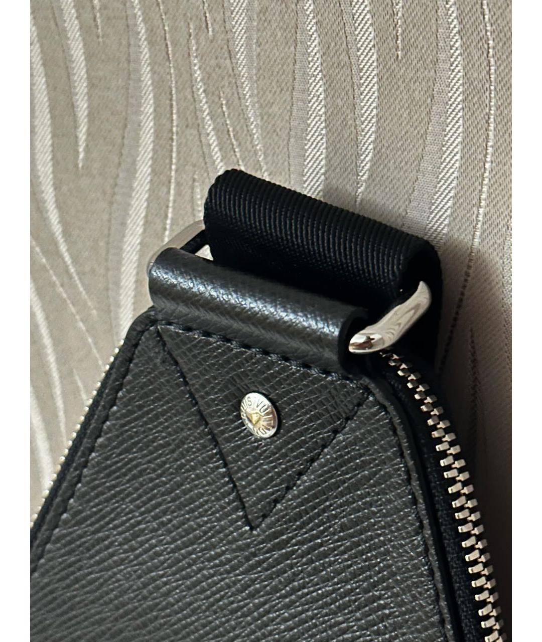 LOUIS VUITTON Черная барсетка, фото 5