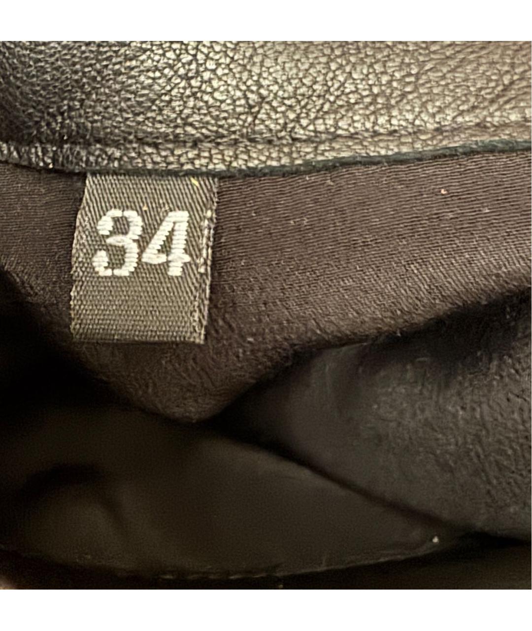 TOM FORD Черная кожаная юбка макси, фото 5