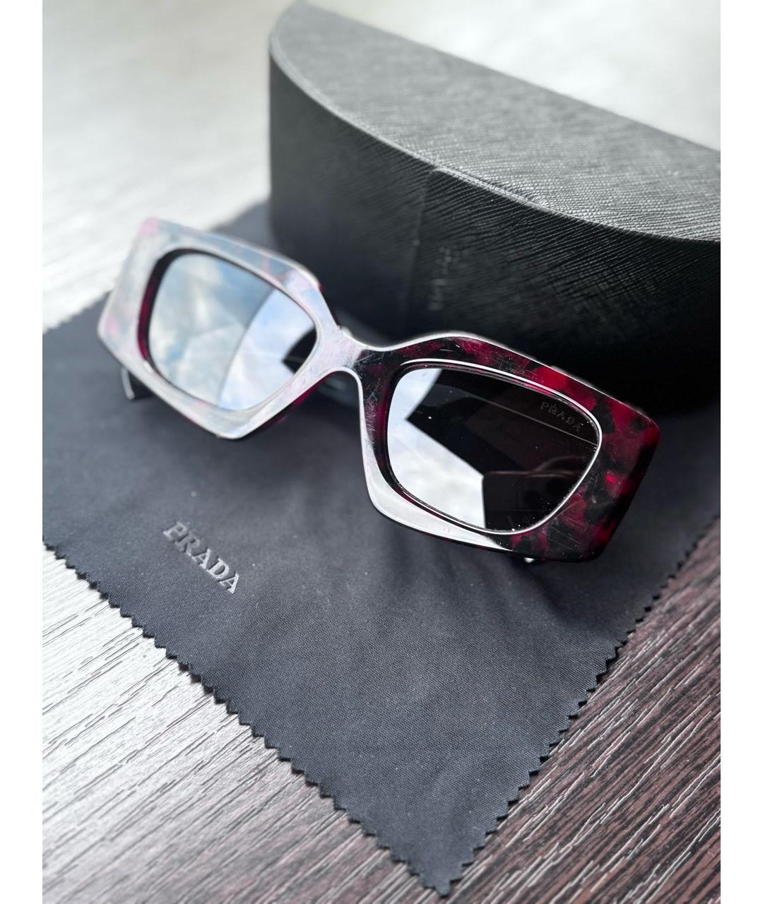 PRADA Мульти пластиковые солнцезащитные очки, фото 5