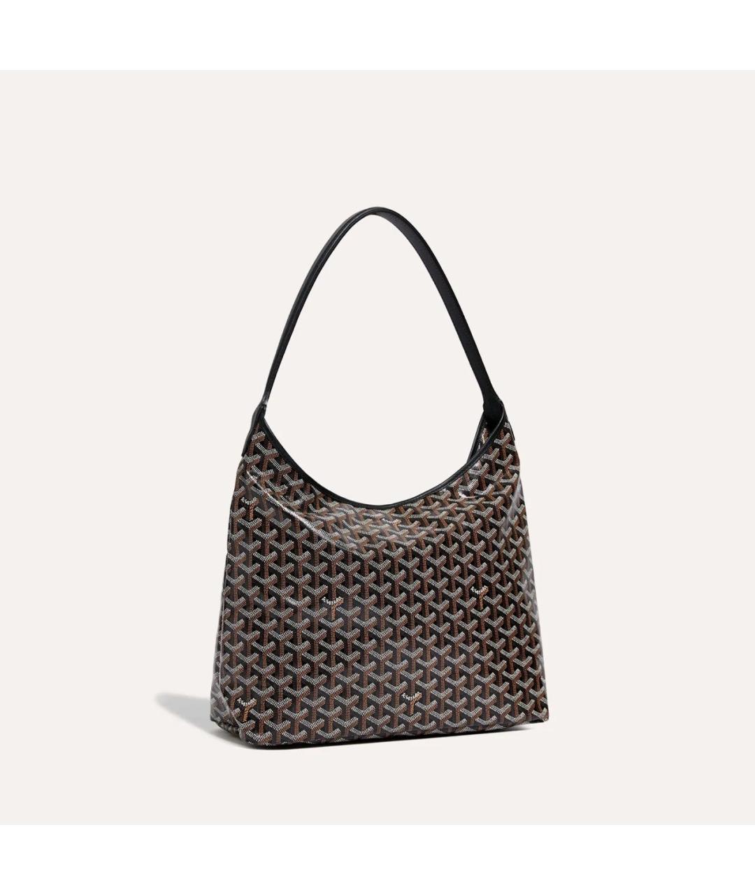 GOYARD Черная сумка через плечо из канвы, фото 2