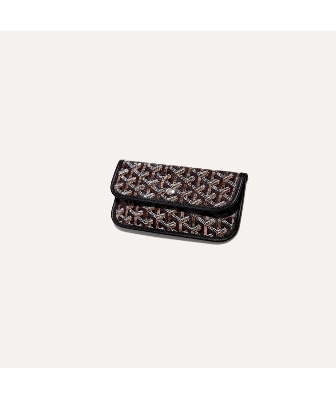 GOYARD Черная сумка через плечо из канвы, фото 4